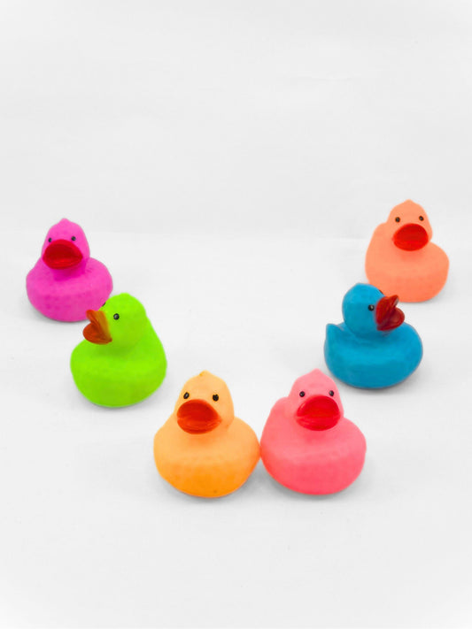 Cute Duck Toy Set (6 Pcs) - Squeaky Bath & Play Fun | UATOYS