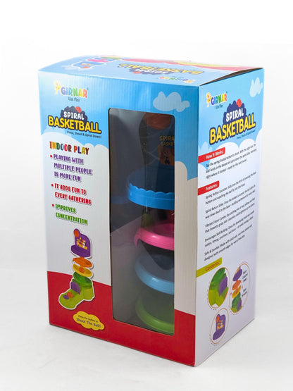 Spiral Basketball by GIRNAR – Indoor Basketball Play Set