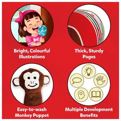 Puppet Book: The Wheels on the Bus | Interactive Finger Puppets (Ages 6-24 months)