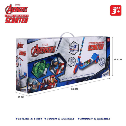 Avengers 3 Wheel Foldable Kick Scooter