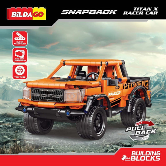 Bildago Snapback Racers - Titan X (SP13445) - Pull back Racer Car (474 PCS)