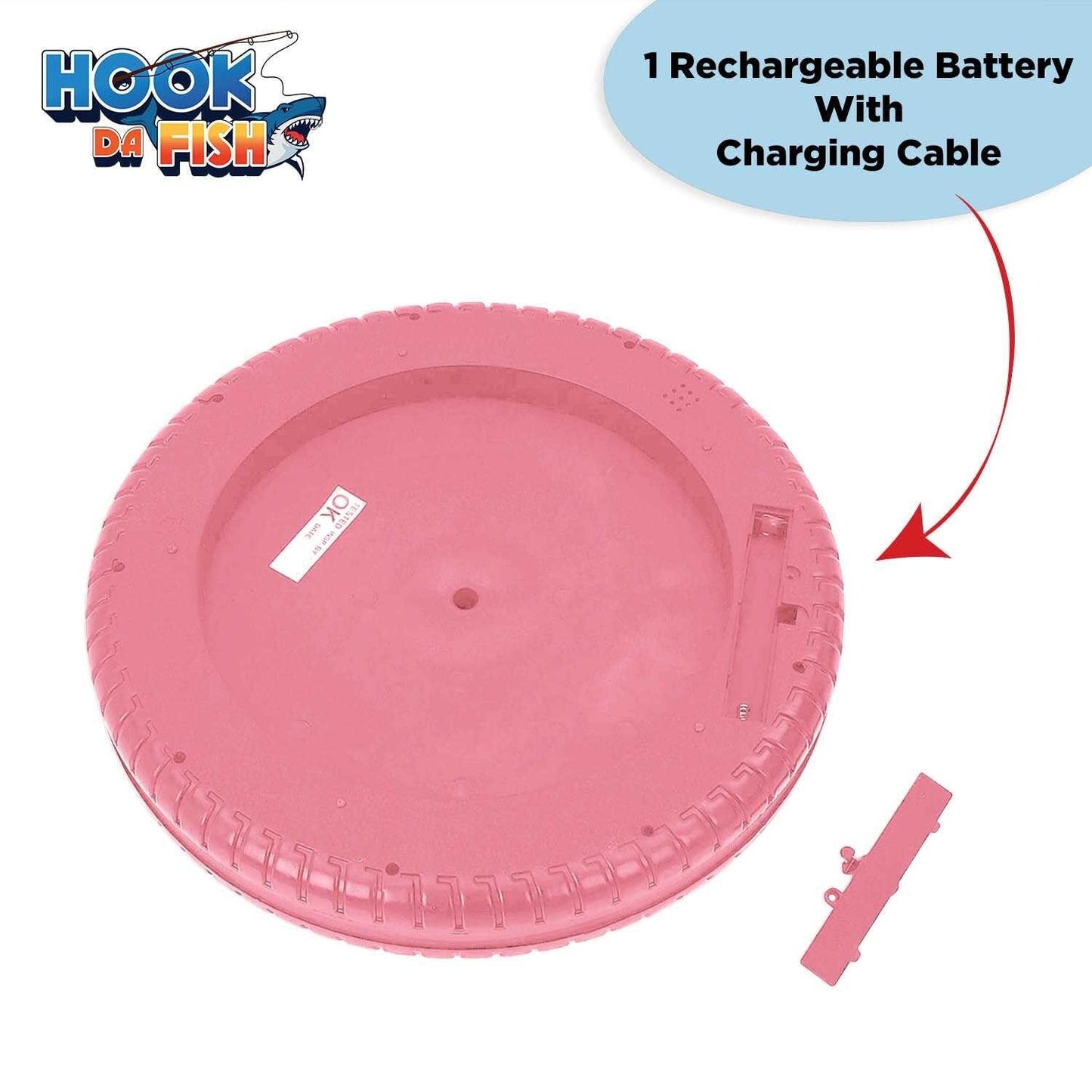 Skoodle Quest Hook Da Fish Rechargeable Game - Rose