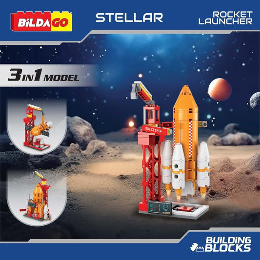 Bildago Stellar - Rocket Launcher (SP13427)- 3-in-1 Model (98 PCS)