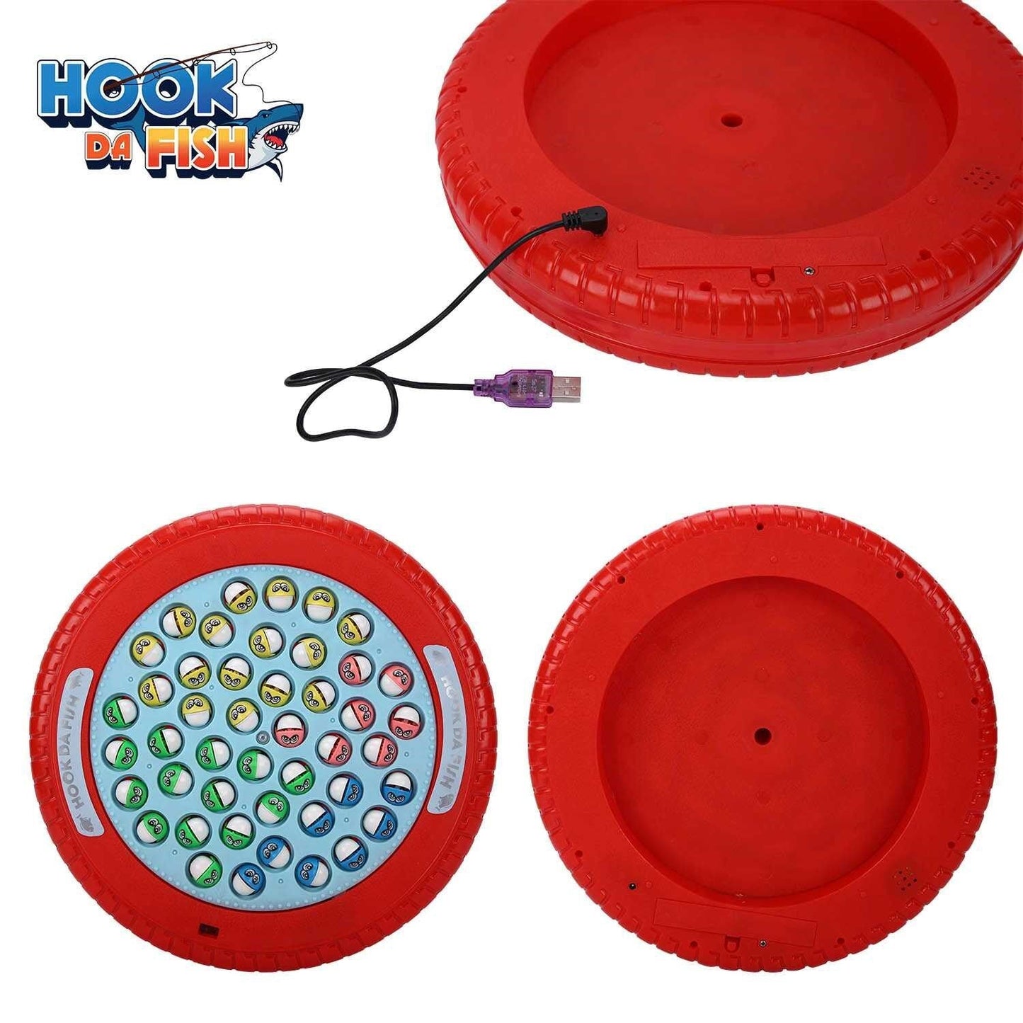 Skoodle Quest Hook Da Fish Rechargeable Game - Red