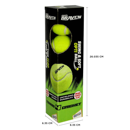 Skoodle Braven Tennis4 Cricket Swing & Soft Ball (Set Of 4)