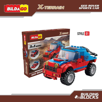 Bildago X-Terrain - Geo Rover Sports Car (SP13425) - 3-in-1 Model (136 PCS)