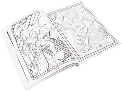 Marvel Spiderman Coloring & Activity Book With Vinyl Stickers