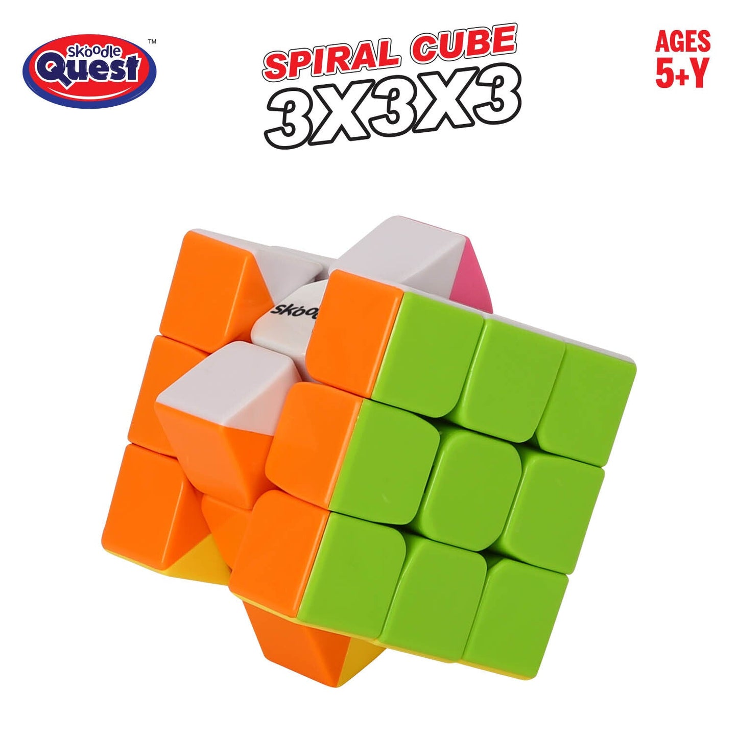 Skoodle Quest Spiral Cube 3X3X3 Block Cased
