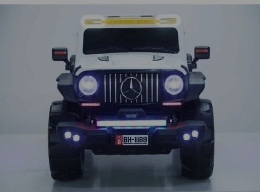 Kids Electric Ride-On Jeep 4x4 (White) | COMF-1188