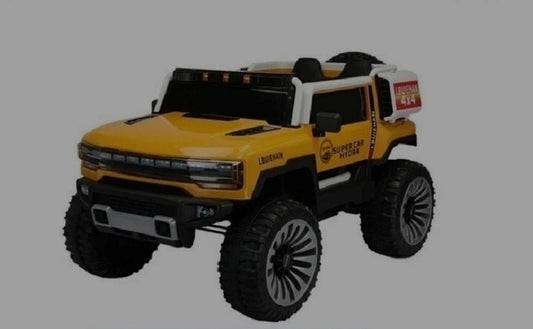 Kids Electric Ride-On Jeep 4x4 with Wheel Lights (Yellow) | COMF-588