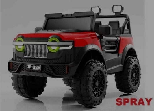 Kids Electric Ride-On Offroad Jeep 4x4 (Spray Painted, Red) | COMF-666-SP
