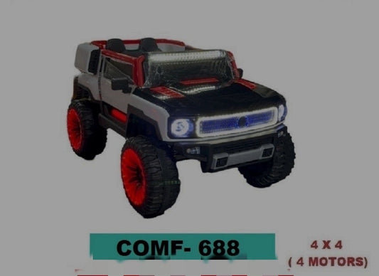 Kids Electric Ride-On Jeep 4x4 with Wheel Lights | COMF-688