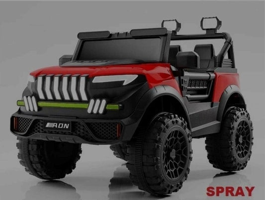 Kids Electric Ride-On Offroad Jeep 4x4 (Spray Painted, Red) | COMF-777-SP