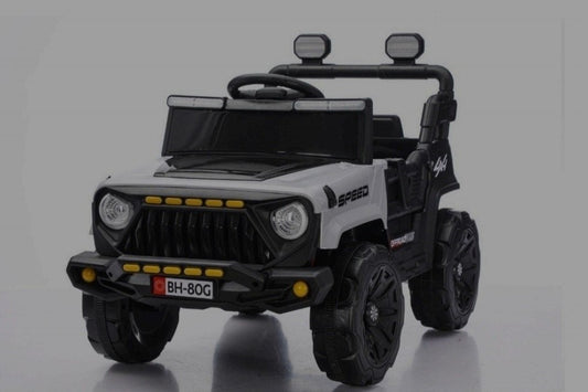 Kids Electric Ride-On Speed Jeep 4x4 (White) | COMF-80G