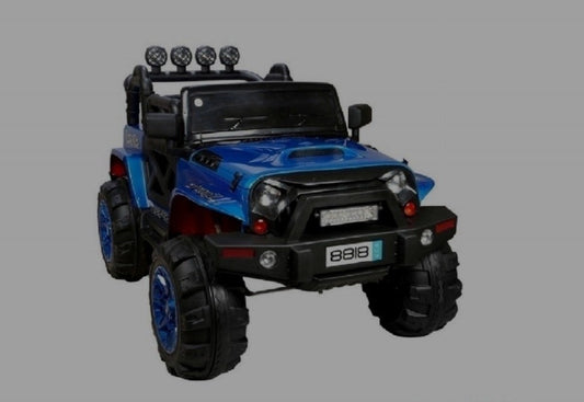Kids Electric Ride-On Jeep 4x4 with Tool Box (Spray Painted, Blue) | COMF-8188-SP