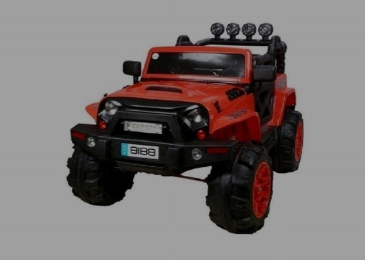 Kids Electric Ride-On Jeep 4x4 with Tool Box (Orange) | COMF-8188