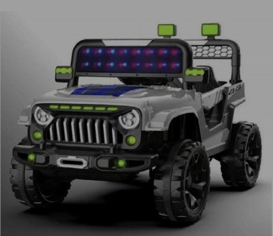 Kids Electric Ride-On Offroad Jeep 4x4 (Grey) | COMF-904