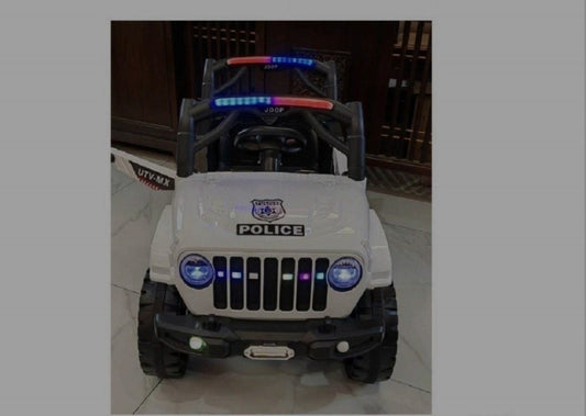 Kids Electric Ride-On Police Jeep with Light Bar 4x4 | COMF-908B