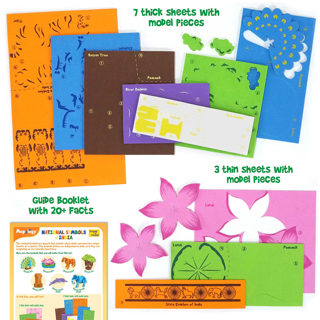 Mapology 3D Combo Kit - Monuments and National Symbols of India