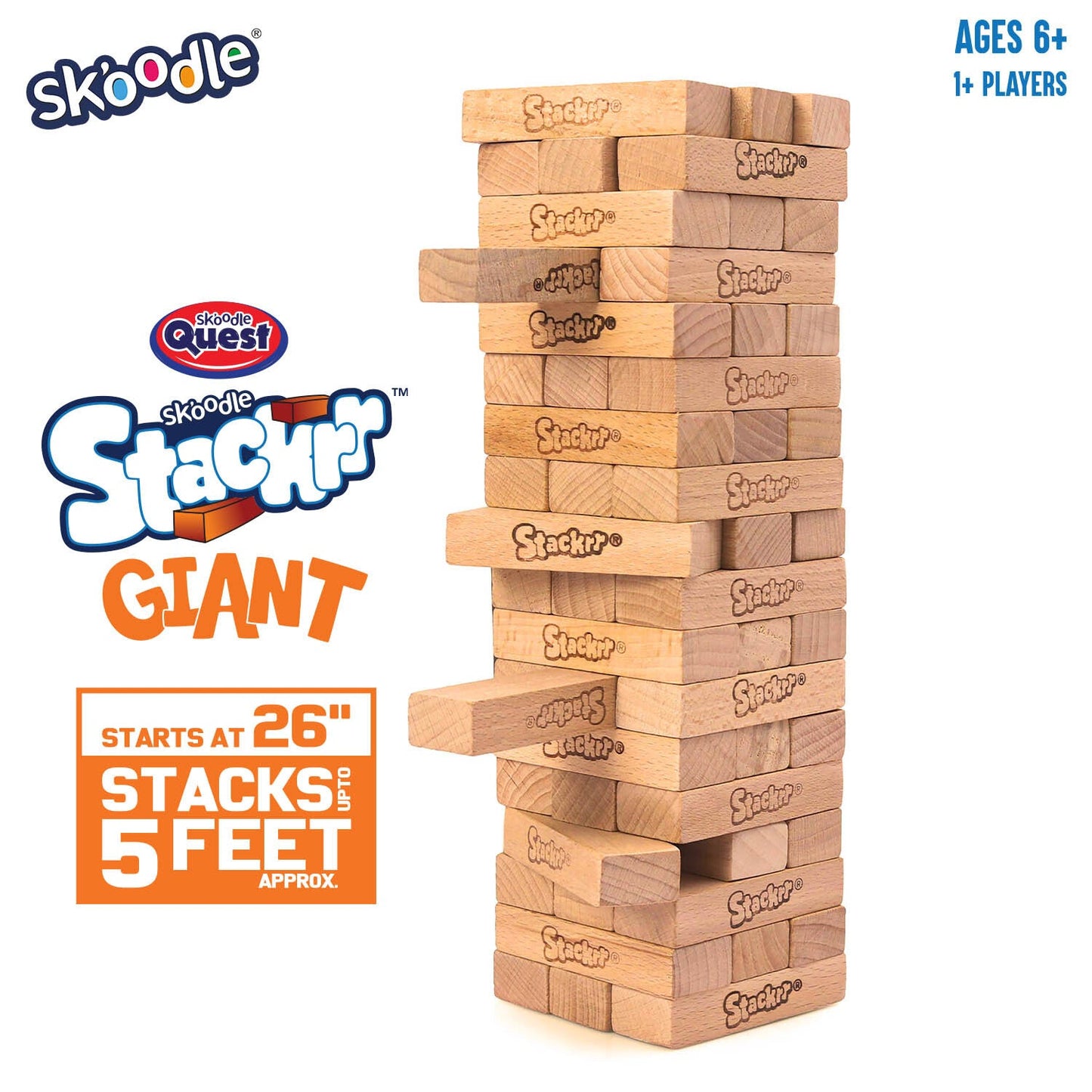 Skoodle Quest Giant Stackrr (7.15"" X 2.38"" X 1.42"")