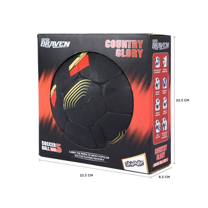 Skoodle Braven Country Glory Soccer Ball - Size-5 (France / Germany / Argentina / Brazil)