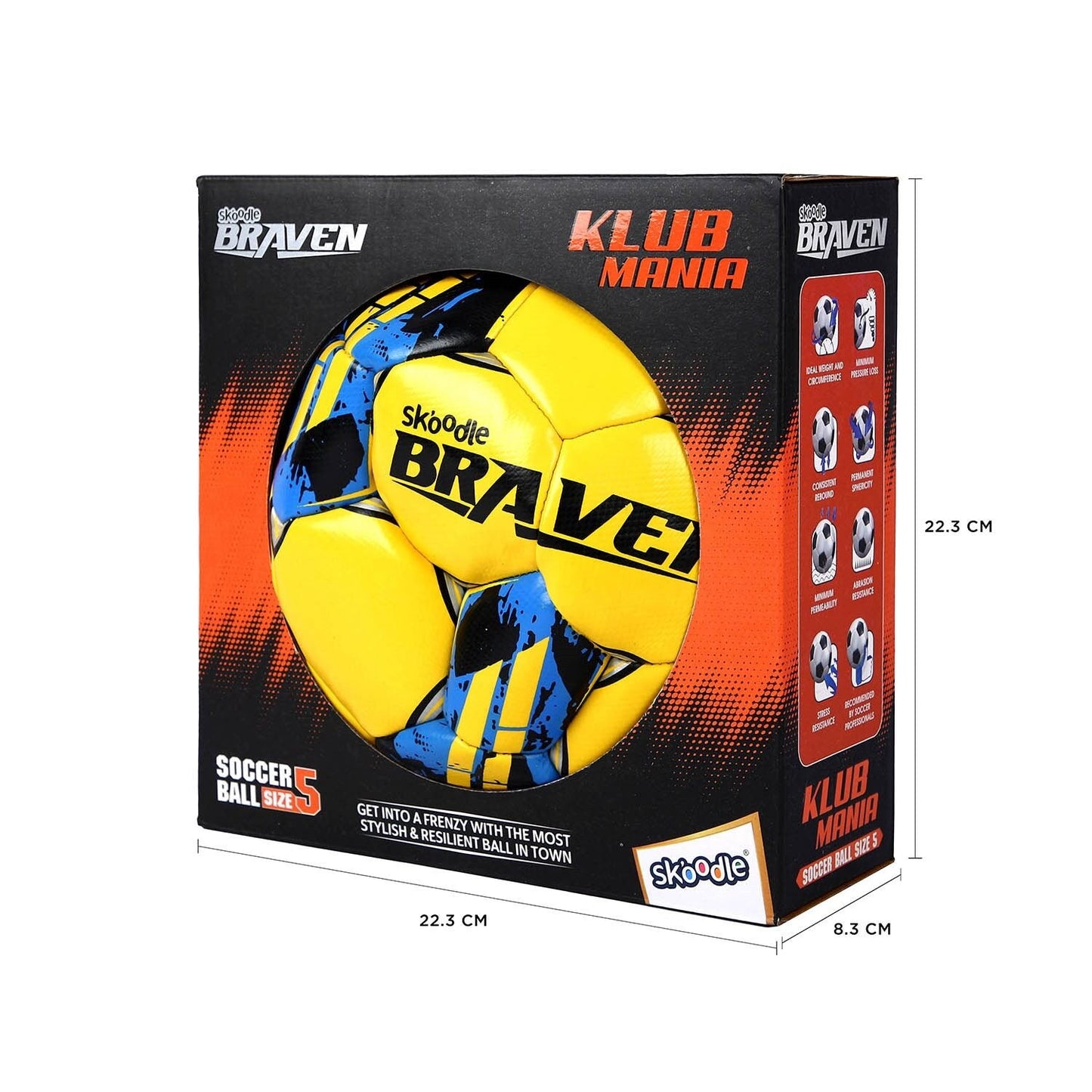 Skoodle Braven Klub Mania Football (Size-5)