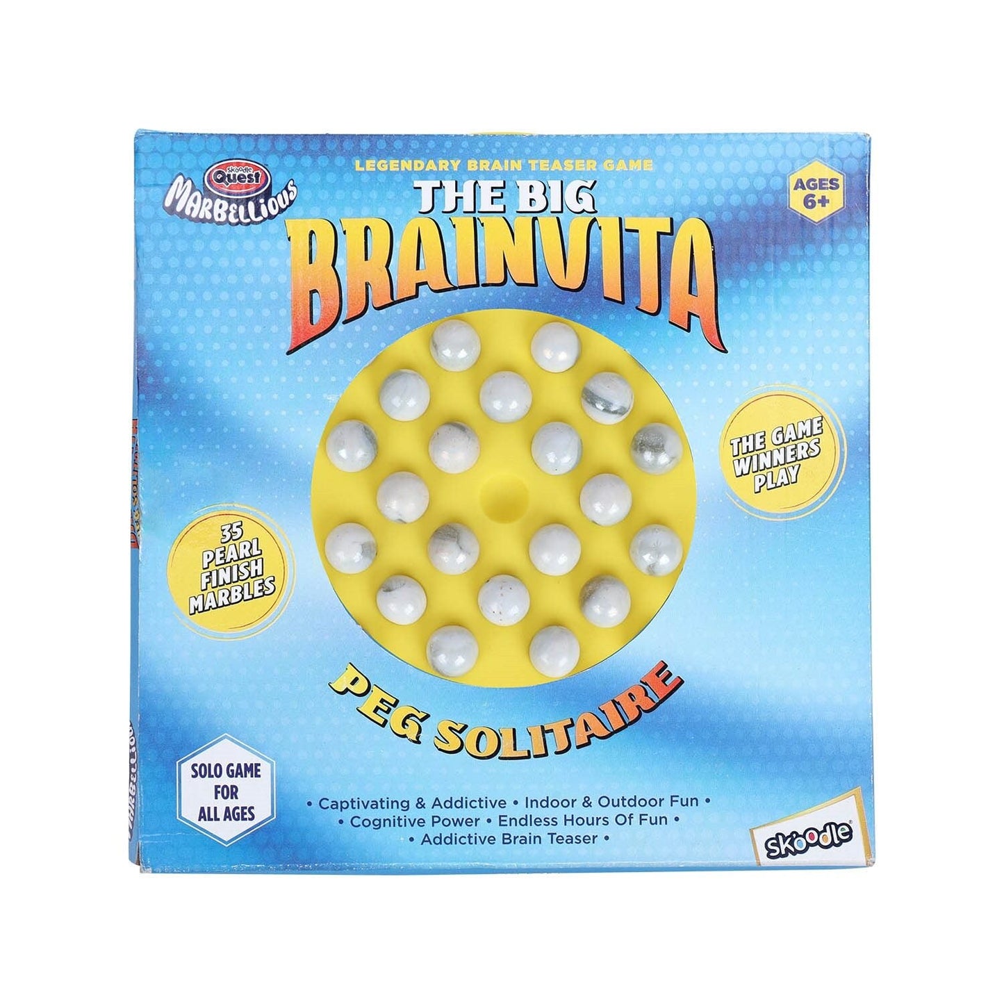 Skoodle The Big Brainvita - Yellow