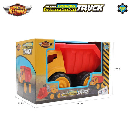 Skoodle Mini Machines Build & Go Free Wheel Construction Truck - Dump Truck