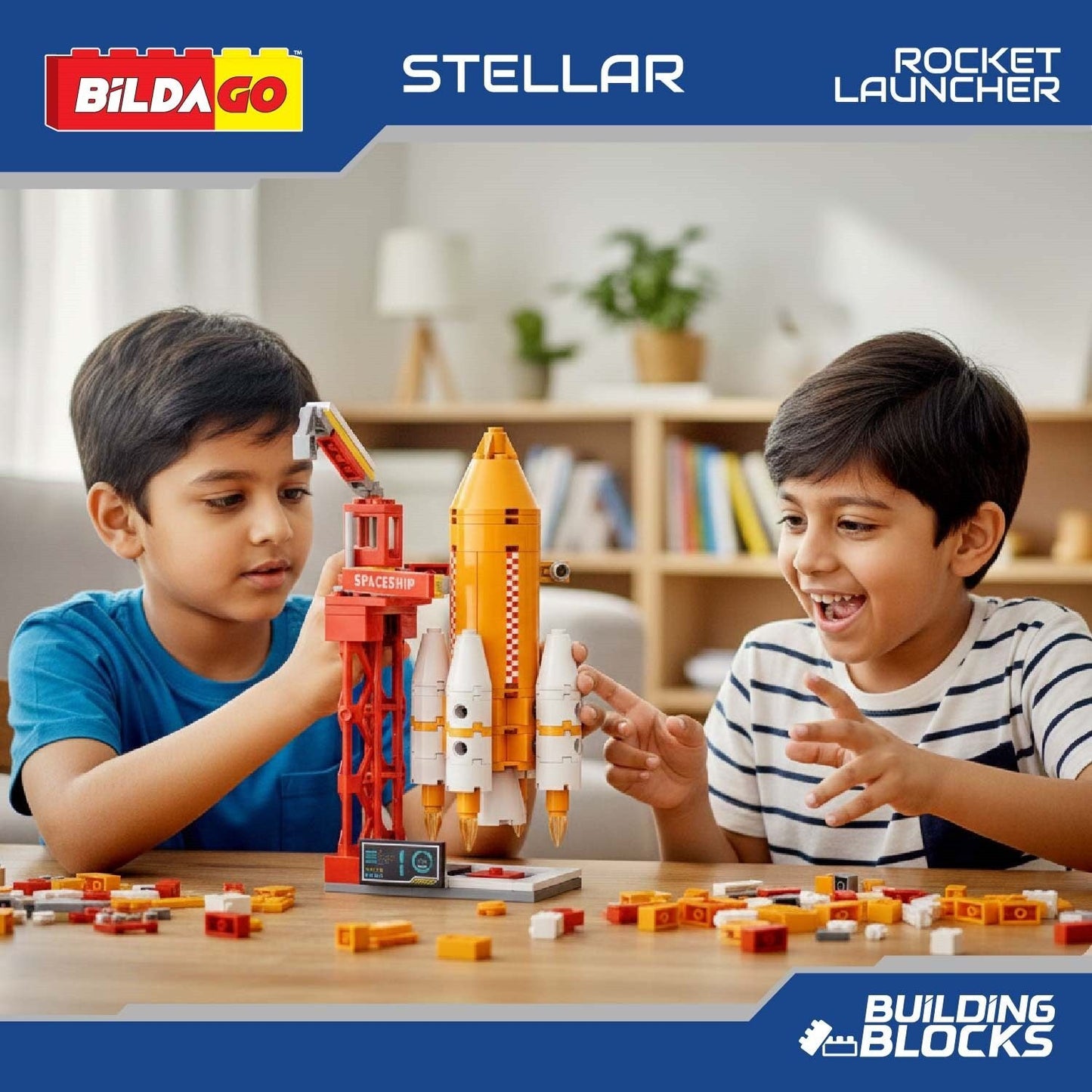 Bildago Stellar - Rocket Launcher (SP13427)- 3-in-1 Model (98 PCS)