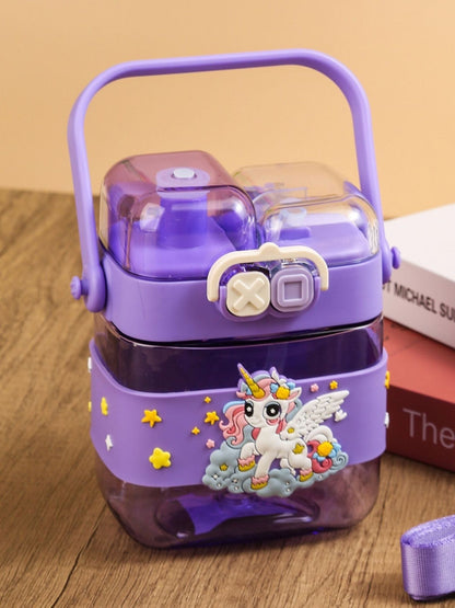Tykle Bunny BTS Combo – School Backpack + Oil Pastels + Unicorn Water Bottle