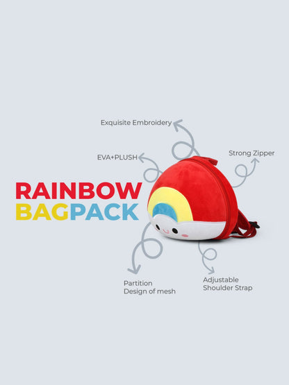 Tykle Rainbow Cloud BTS Combo – Plush Sling Bag + Sunshine Straw Sippy Bottle