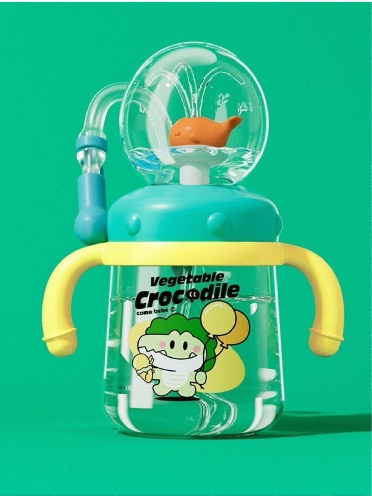 Tykle Watermelon BTS Combo – Round Sling Bag + Crocodile Sippy Bottle