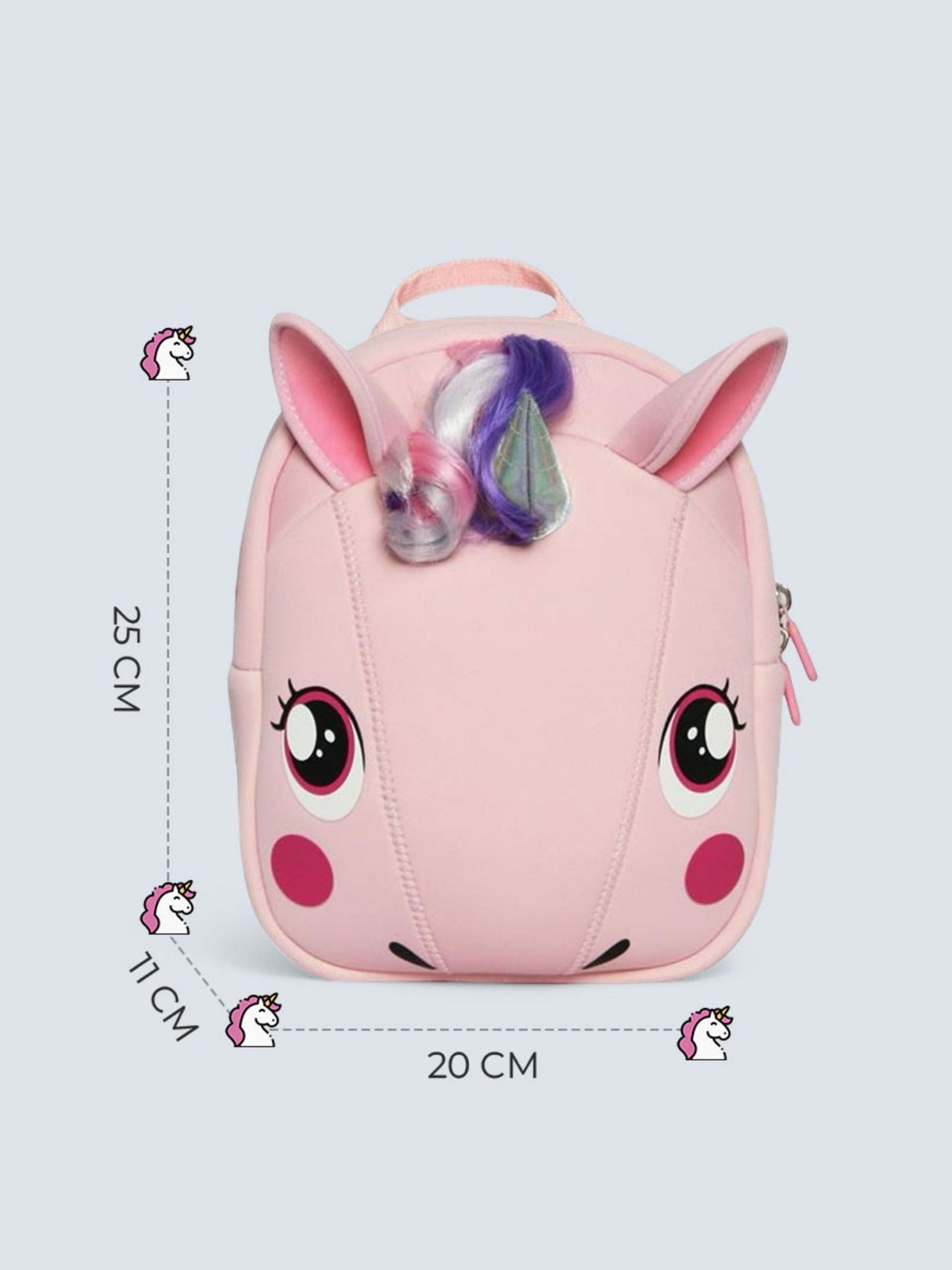 Tykle Pink Unicorn BTS Combo – Neoprene Backpack + Unicorn Water Bottle