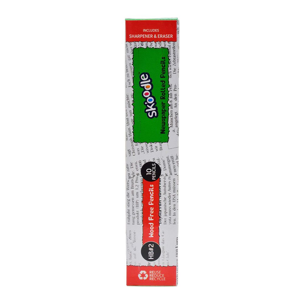 Skoodle Newspaper Pencil - 10 Pencils
