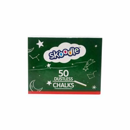 Skoodle 50 White Dustless Chalks