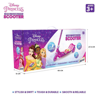 Princess 3 Wheel Foldable Kick Scooter