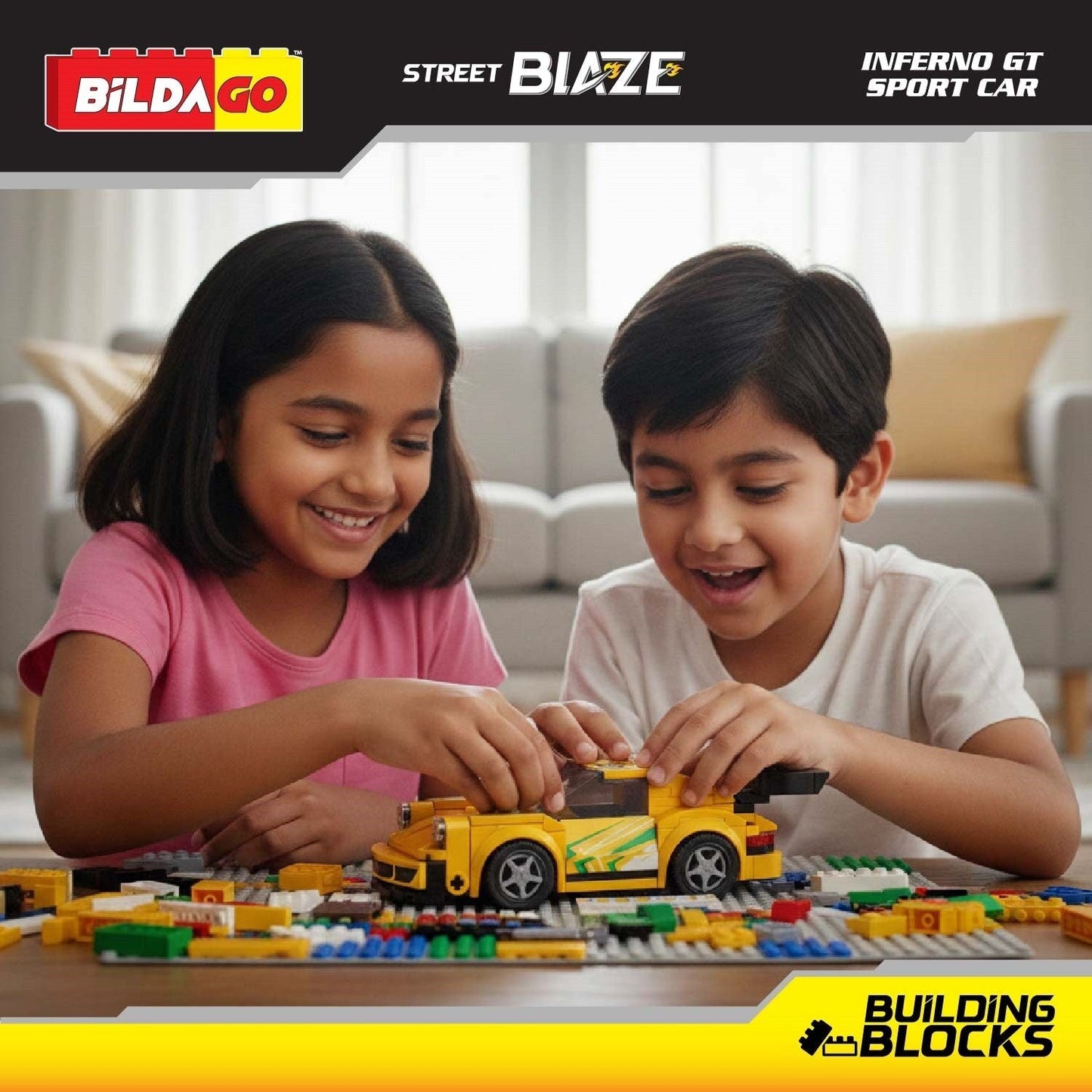 Bildago Street Blaze - Inferno GT Sports Car (SP13418), 3-in-1 Model (149 PCS)