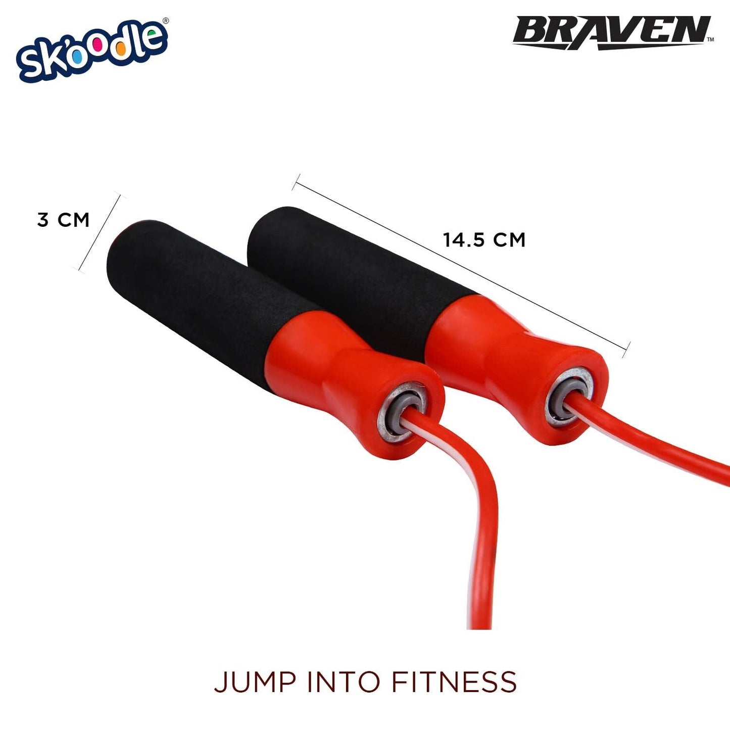 Skoodle Braven Cushion Grip Skipping Rope