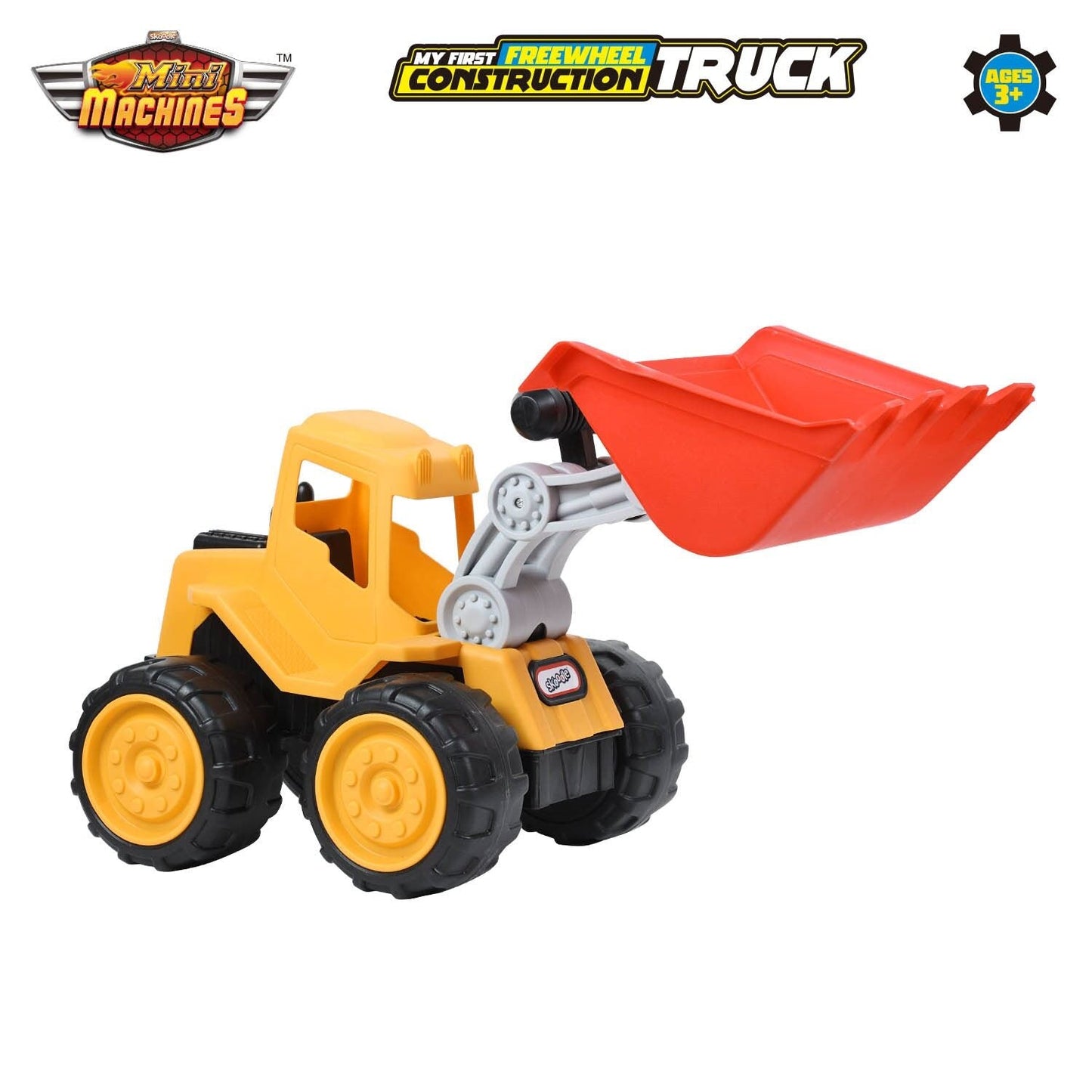 Skoodle Mini Machines Build & Go Free Wheel Construction Truck - Bulldozer