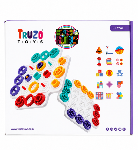 Truzo Toys Krazy Rings – Educational Ring Matching Game