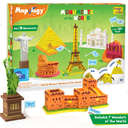 Mapology Combo Kit - World Monuments with Solar System
