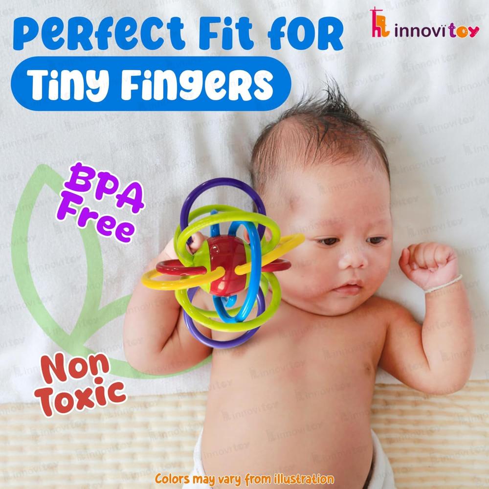 innovitoy Loopitoy Tube Teether - Multi Color