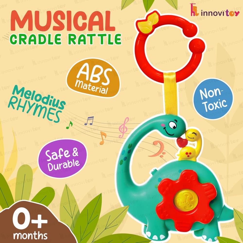 innovitoy Musical Cradle Rattle - Box Packing ( Multi Color)