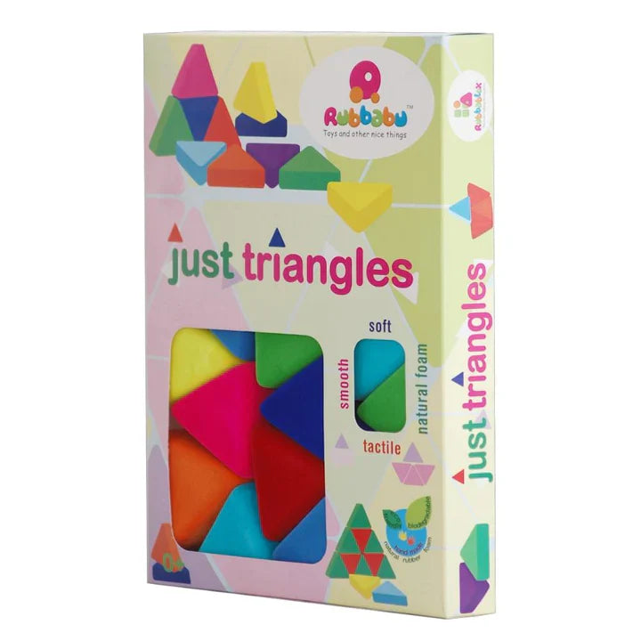 Just Triangles (Set of 16) - Soft, Squishy Building Blocks