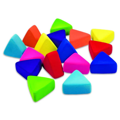 Just Triangles (Set of 16) - Soft, Squishy Building Blocks