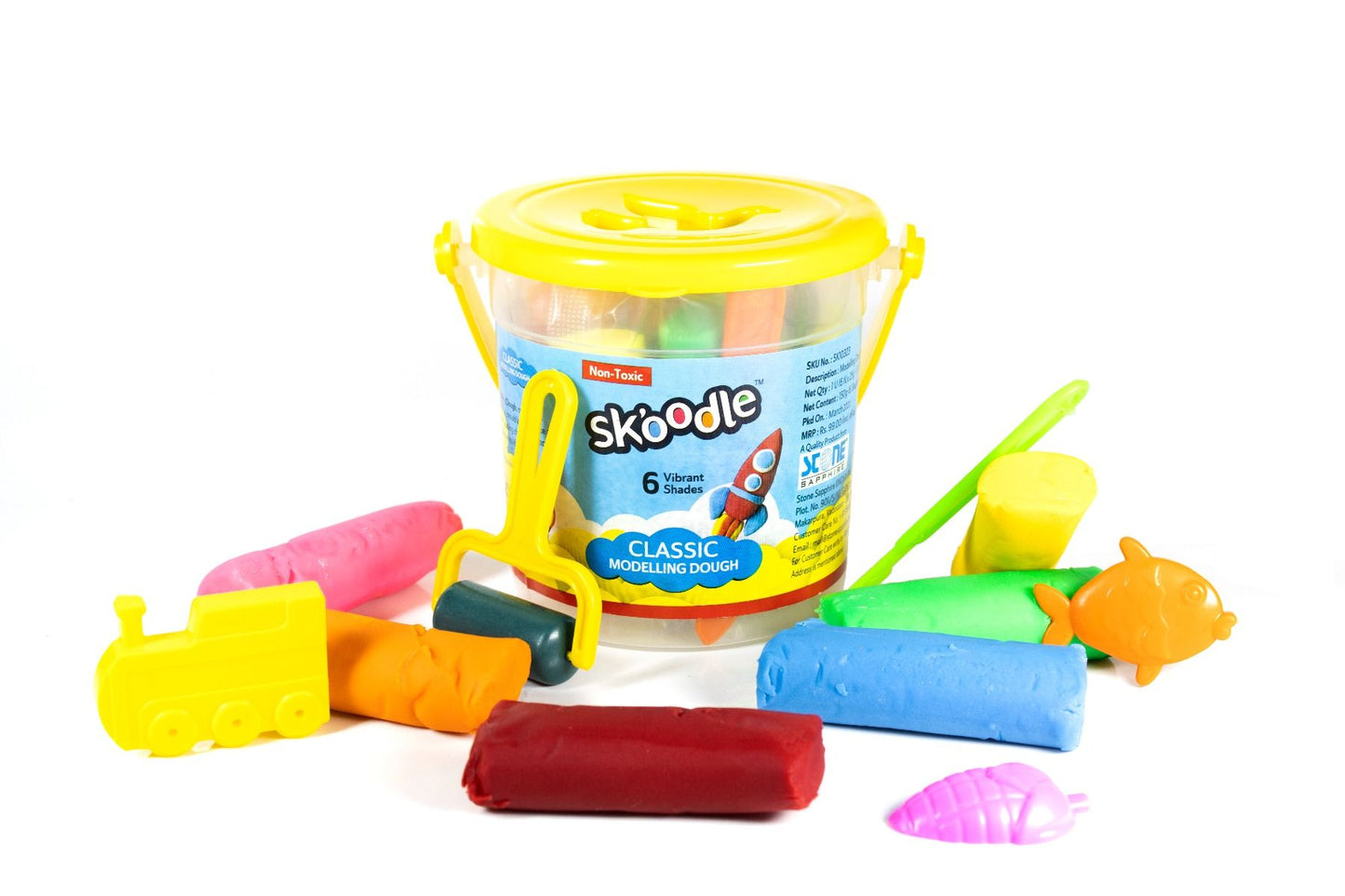 Skoodle Modelling Dough Set (25 Gm X 6 Shades)