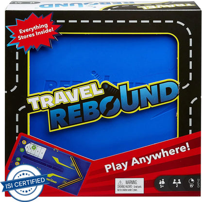 Mattel Games Travel Rebound Board Game | Portable Family Strategy Game | 2 Players | Age 5+ Years