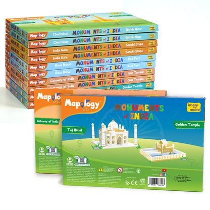 Mapology: Pack of 12 Monuments Mini - Assorted Designs