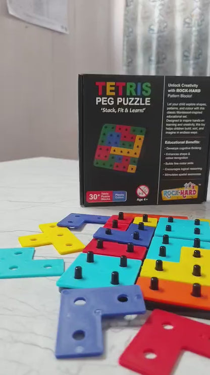 Tetris Peg Puzzle – Stack, Fit & Learn