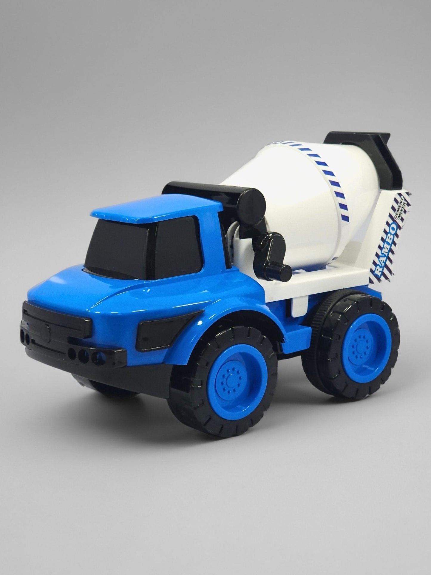 RAMBO Construction Series – Cement Mixer, Crane Truck, Dump Truck & Digger Truck Toy for Kids